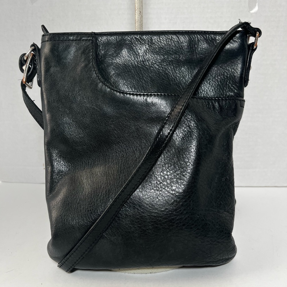 Margot Radley Black Leather Crossbody Bag